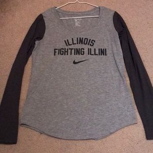 Nike Fighting Illini Long Sleeve Shirt